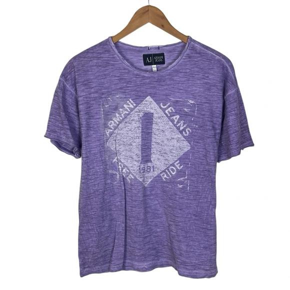 TS1041 Men’s Armani Jeans Brand Designer Graphic Logo T Shirt S - Picture 1 of 3